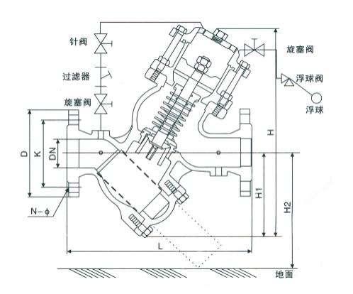 YQ98006過濾活塞式電動控制閥結構圖