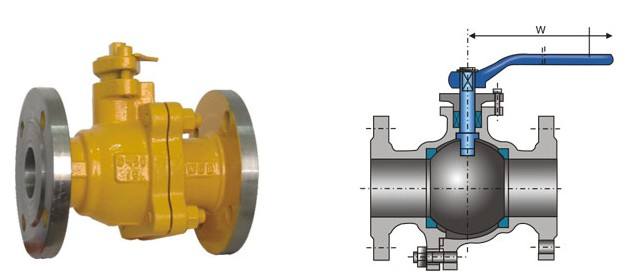Q41F氨用球閥，Q341F氨氣球閥結(jié)構(gòu)圖