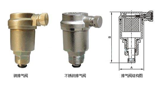 不銹鋼自動排氣閥尺寸圖